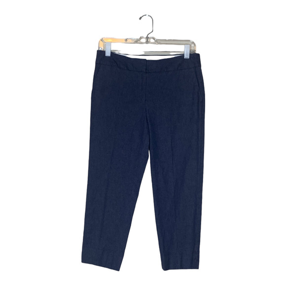 Talbots blue slim crop fit pants size 4 - Picture 6 of 10